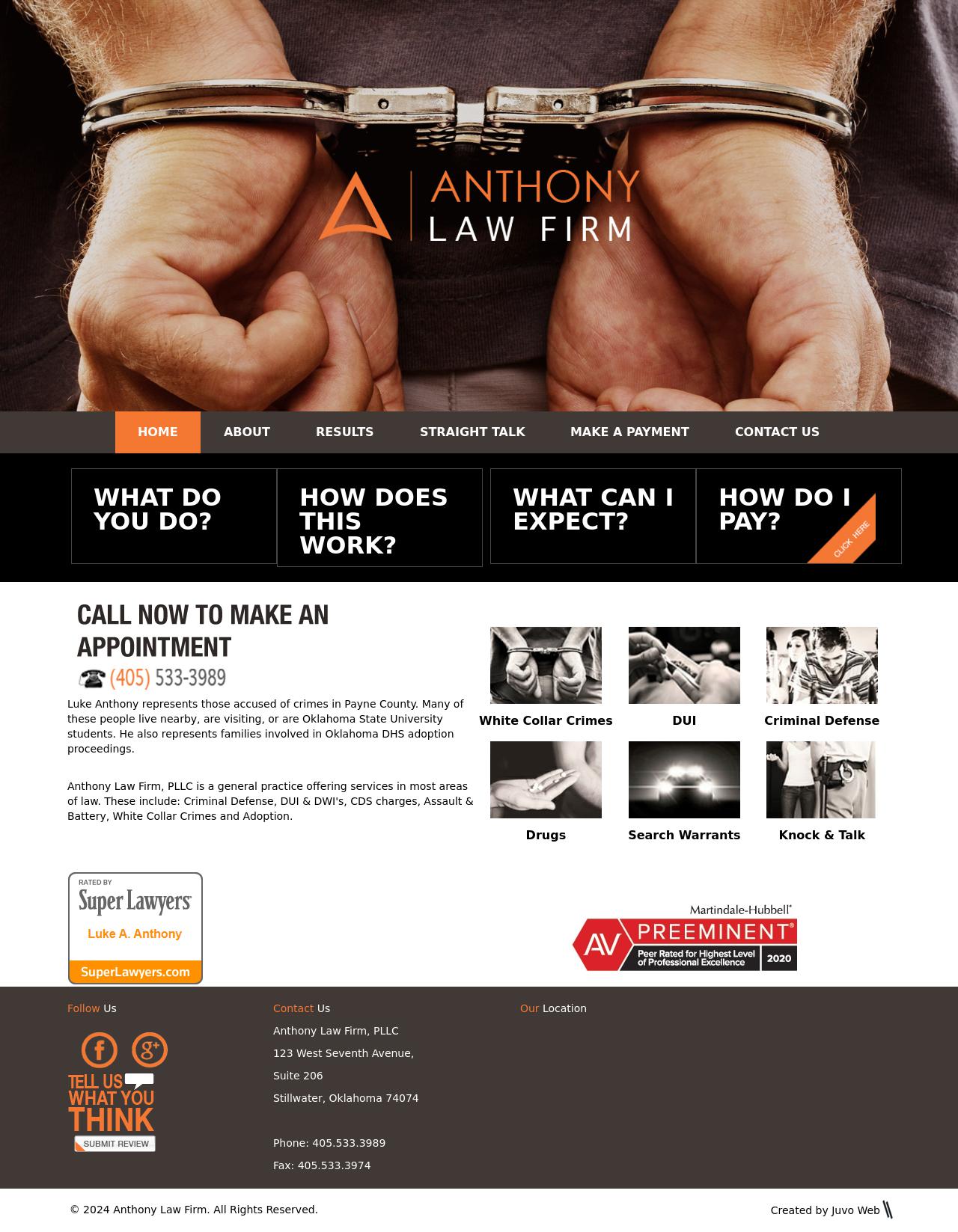 Anthony Law Firm, PLLC - Stillwater OK Lawyers