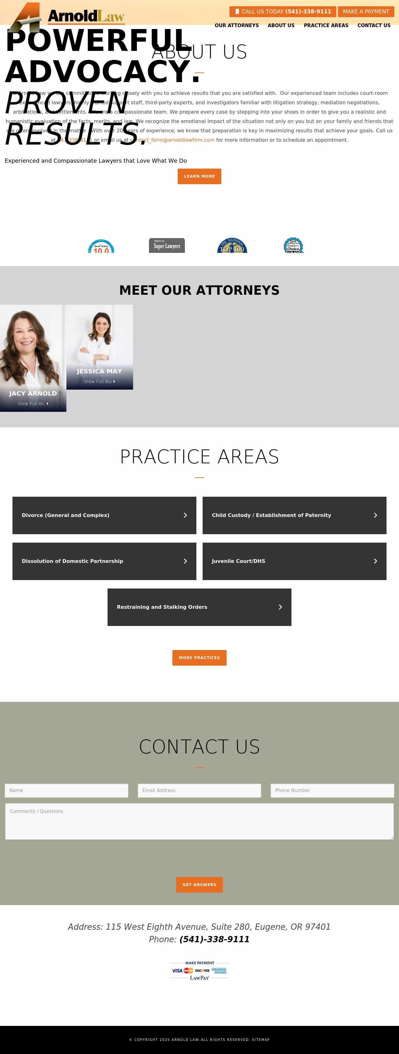 Arnold Law - Eugene OR Lawyers