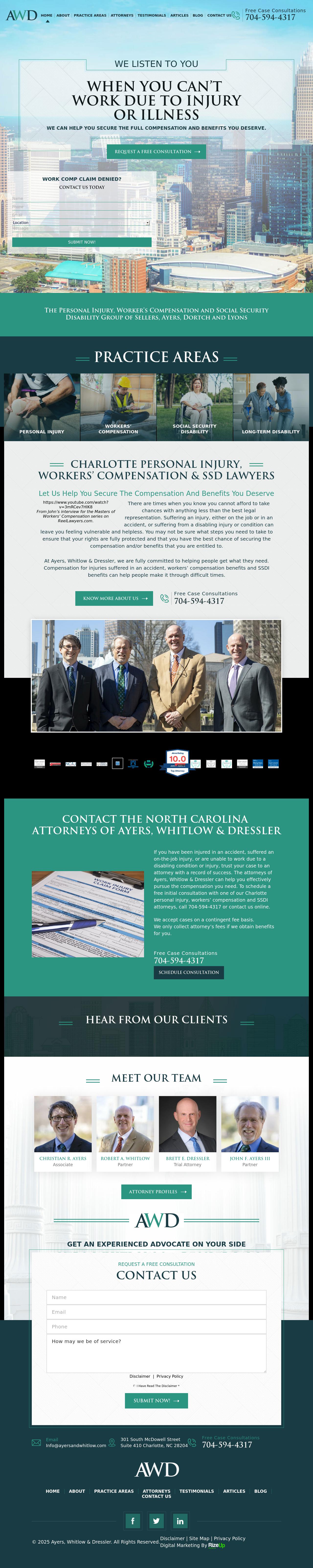 Ayers, Whitlow & Dressler - Charlotte NC Lawyers