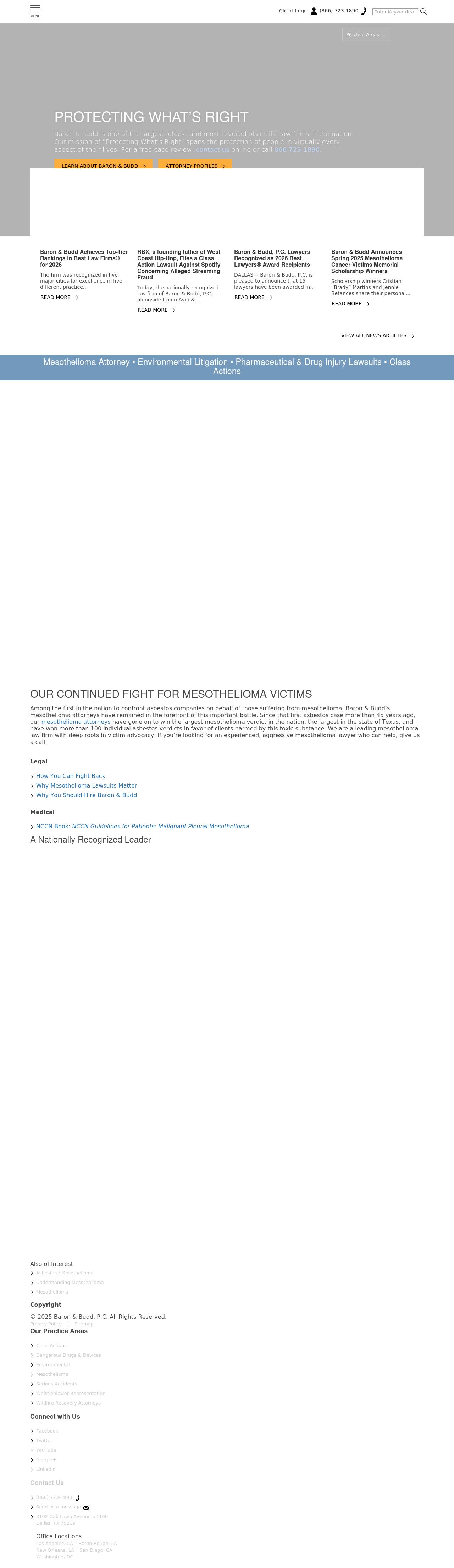 Baron & Budd, P.C. - Dallas TX Lawyers