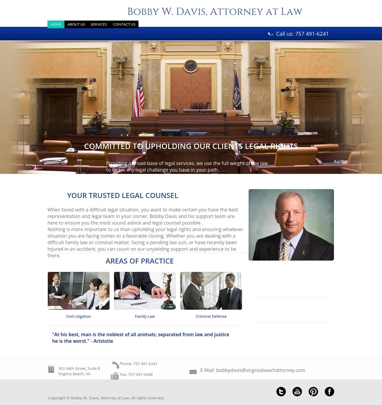 Bobby W. Davis P.C. - Virginia Beach VA Lawyers