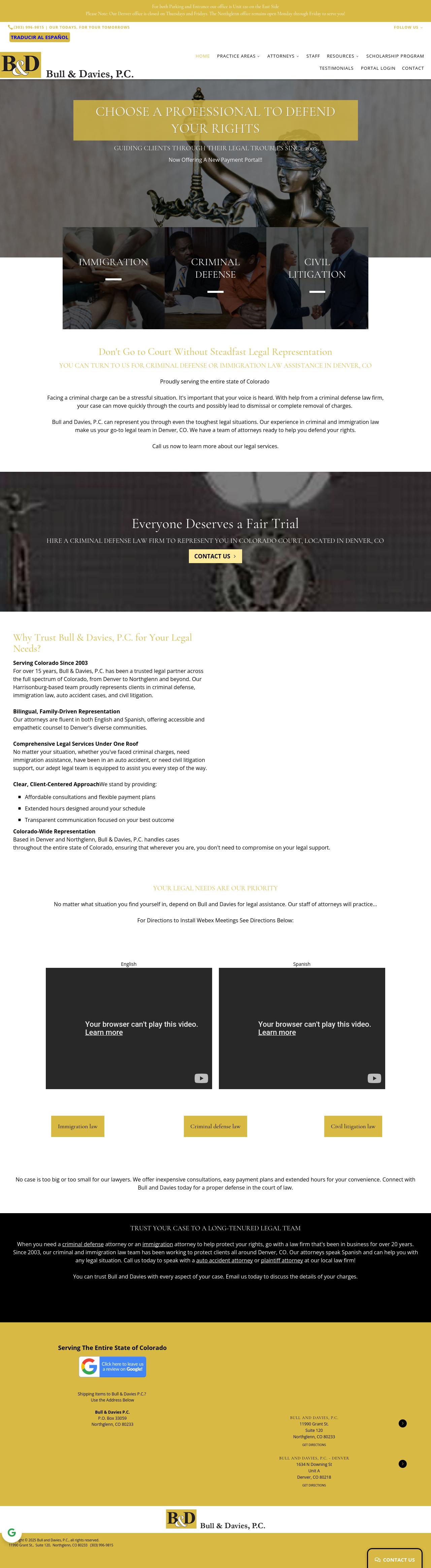 Bull & Davies, P.C. - Denver CO Lawyers