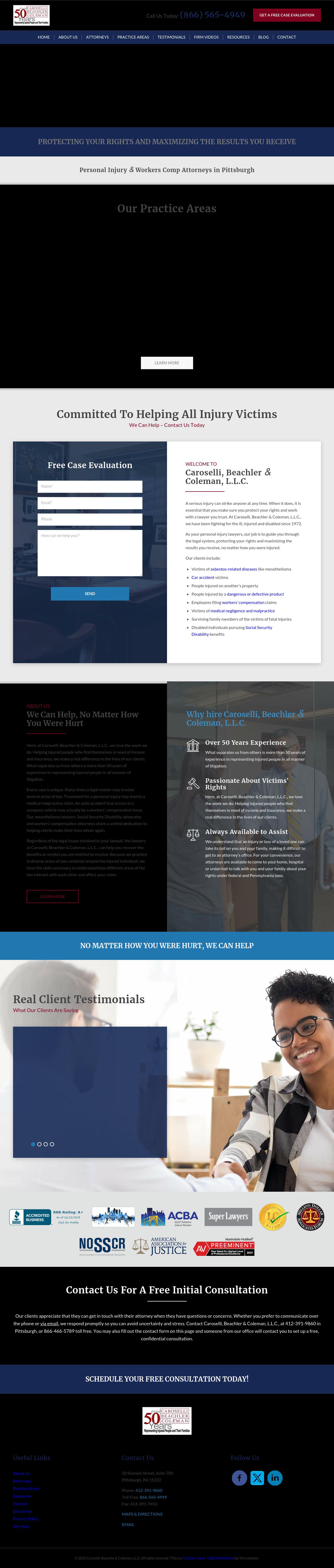 Caroselli, Beachler, McTiernan & Coleman - Philadelphia PA Lawyers