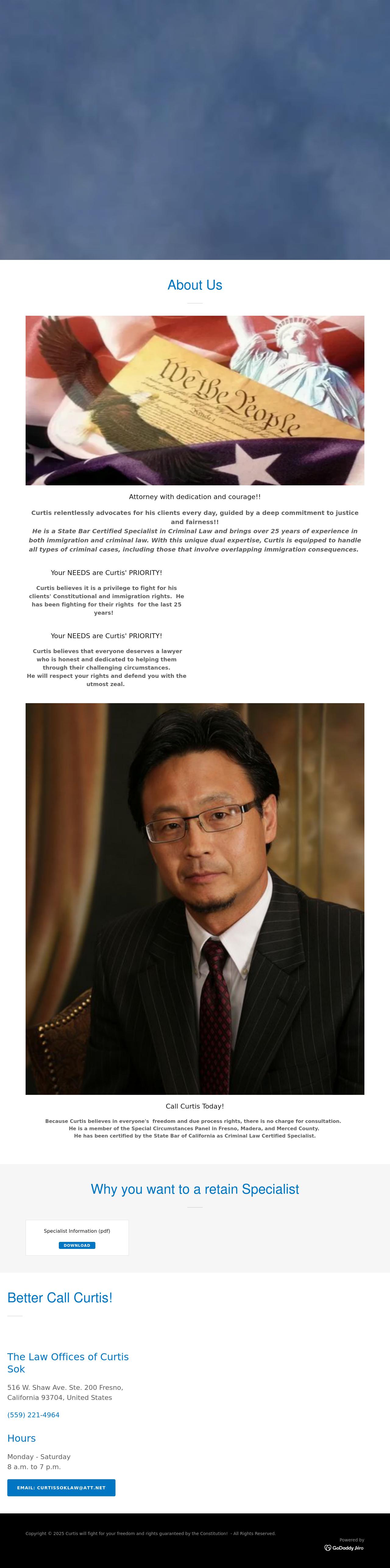 Curtis B. Sok, Attorney at Law - Fresno CA Lawyers