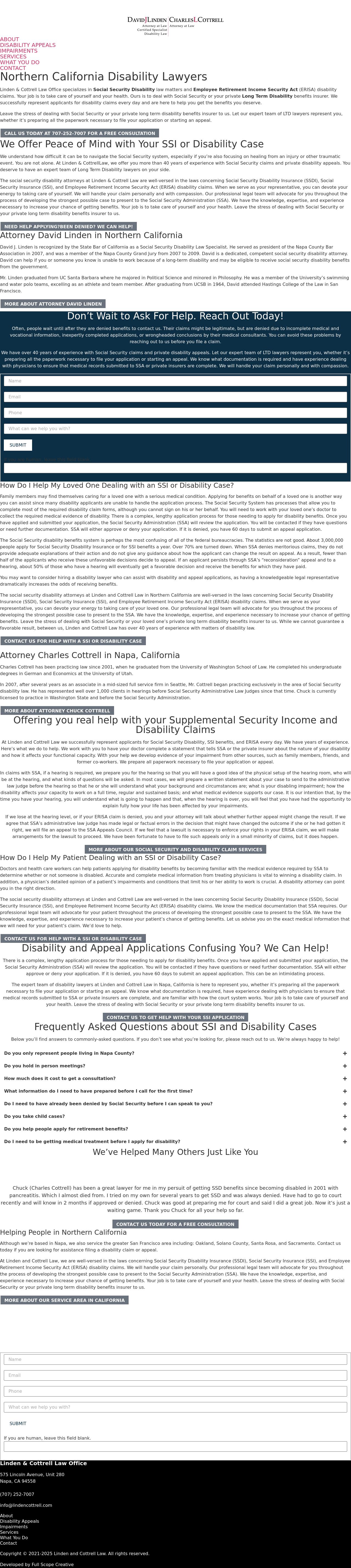 David J. Linden - Napa CA Lawyers