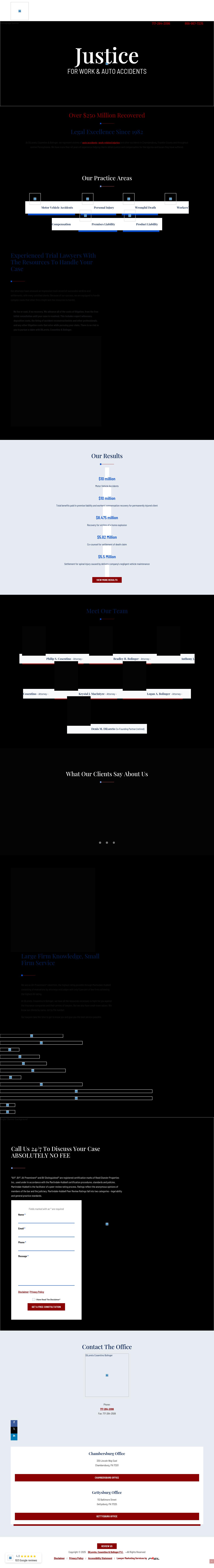 DiLoreto, Cosentino & Bolinger  P.C. - Chambersburg PA Lawyers