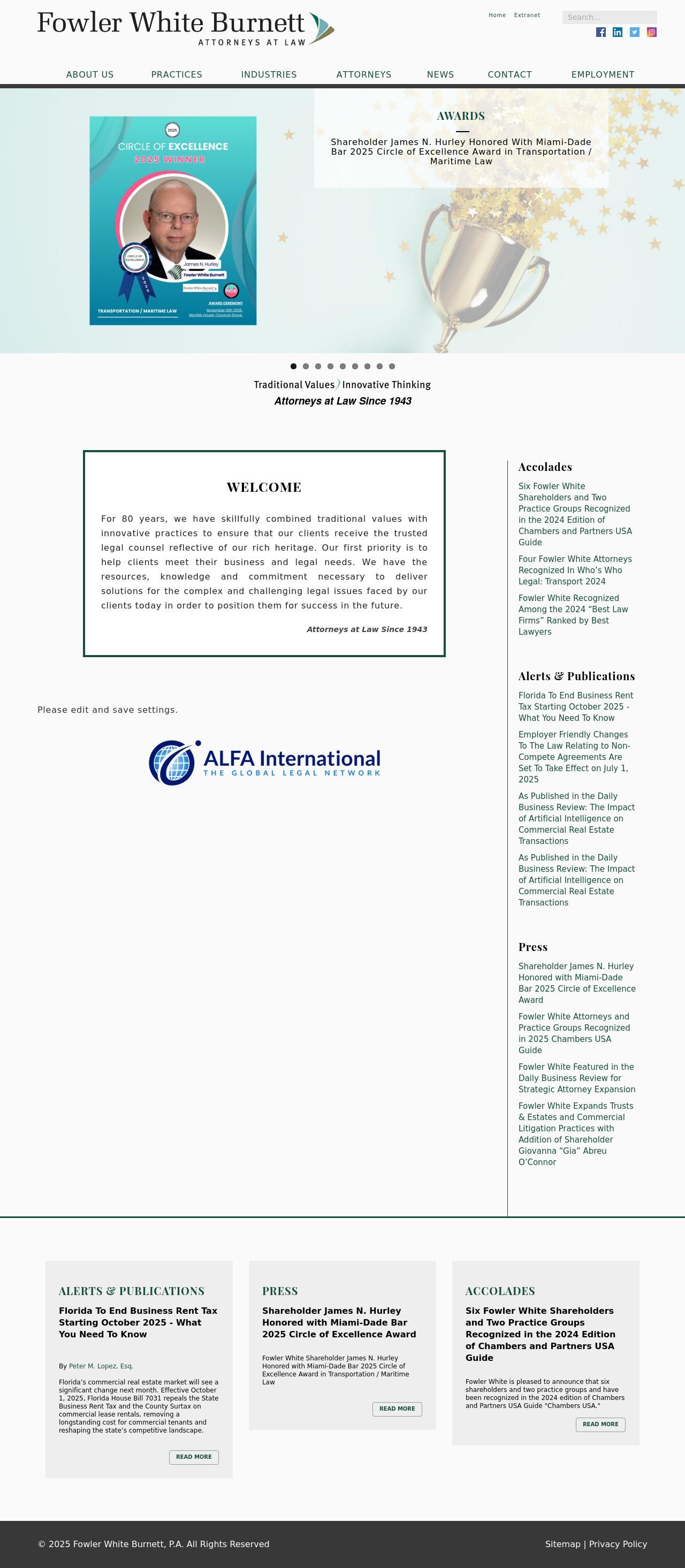 Fowler White Burnett P.A. - Fort Lauderdale FL Lawyers