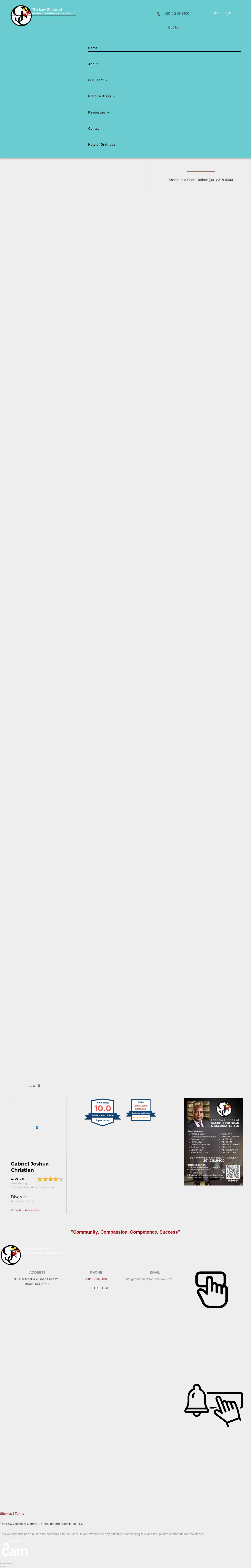 Gabriel J. Christian & Associates, LLC - Bowie MD Lawyers