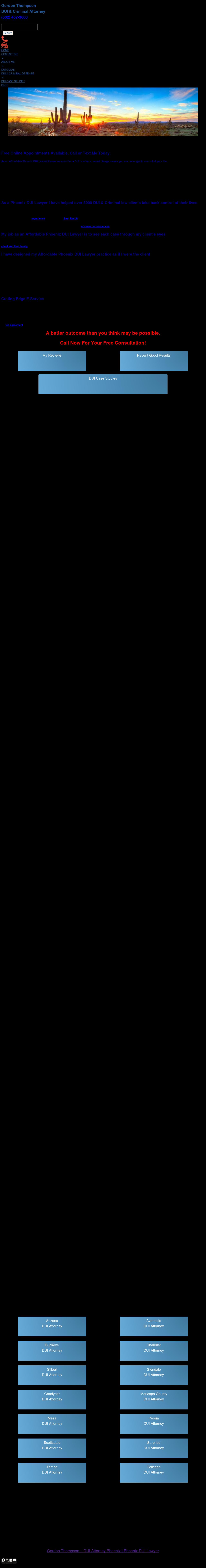 Gordon Thompson Attorney - Phoenix AZ Lawyers