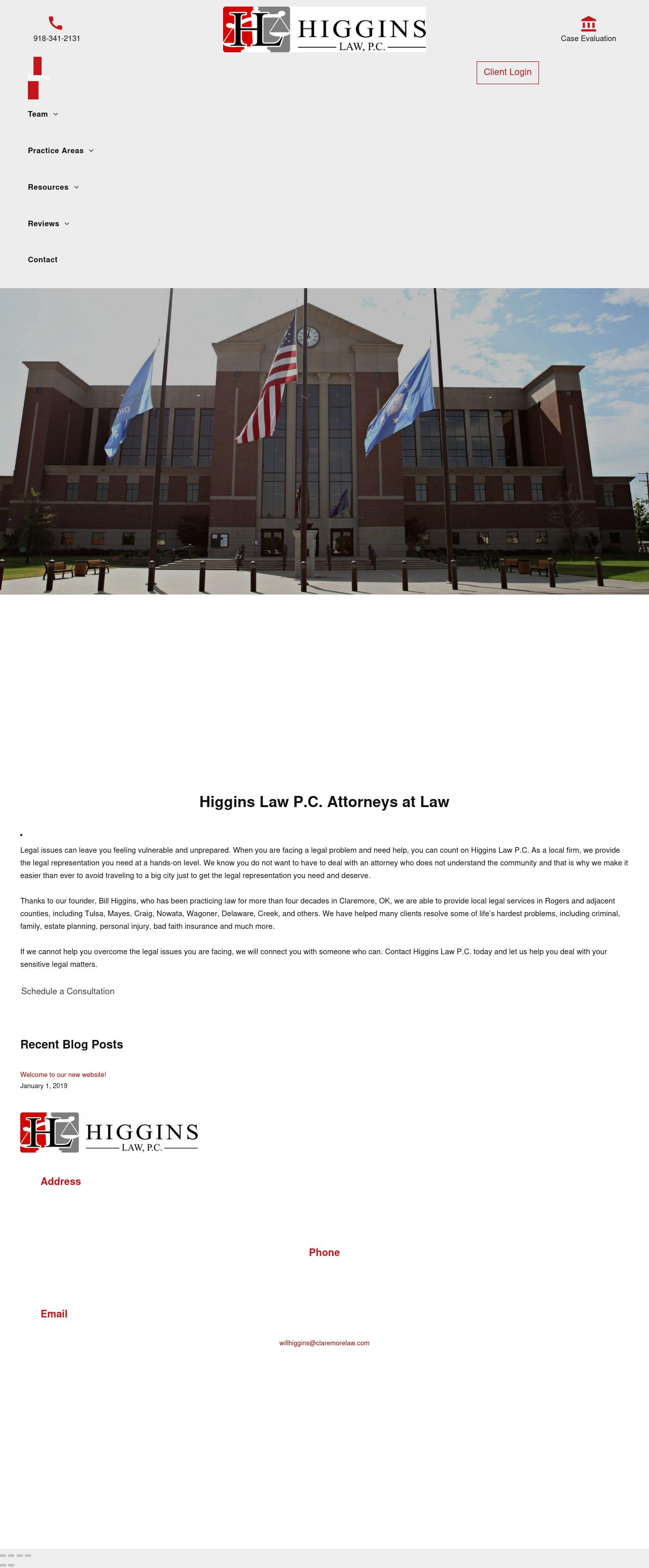 Higgins Law, P.C. - Claremore OK Lawyers