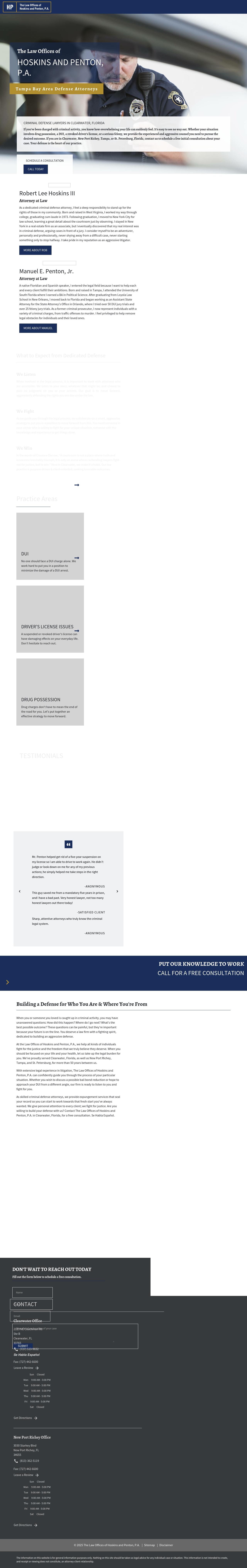 Hoskins & Penton, P.A. - Clearwater FL Lawyers