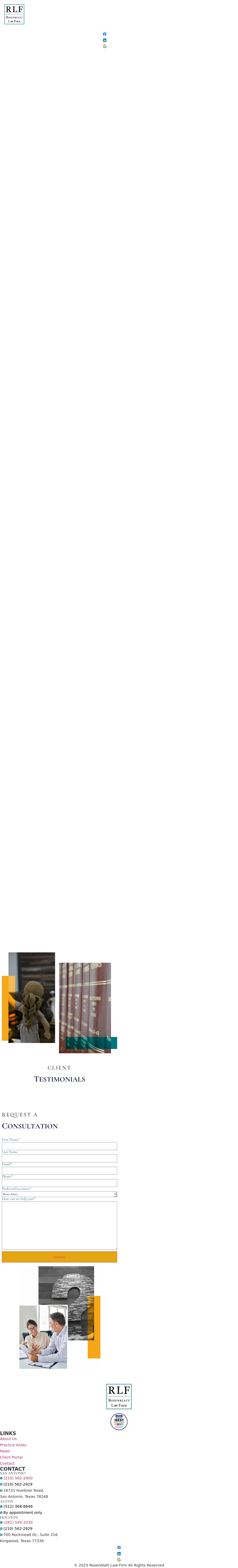 Rosenblatt Law Firm - San Antonio TX Lawyers