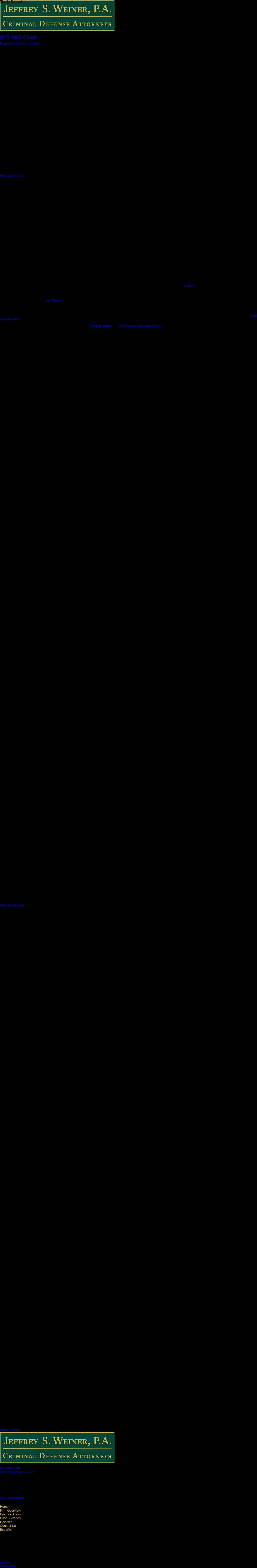 Jeffrey S. Weiner, P.A. - Criminal Defense Attorney - Miami FL Lawyers