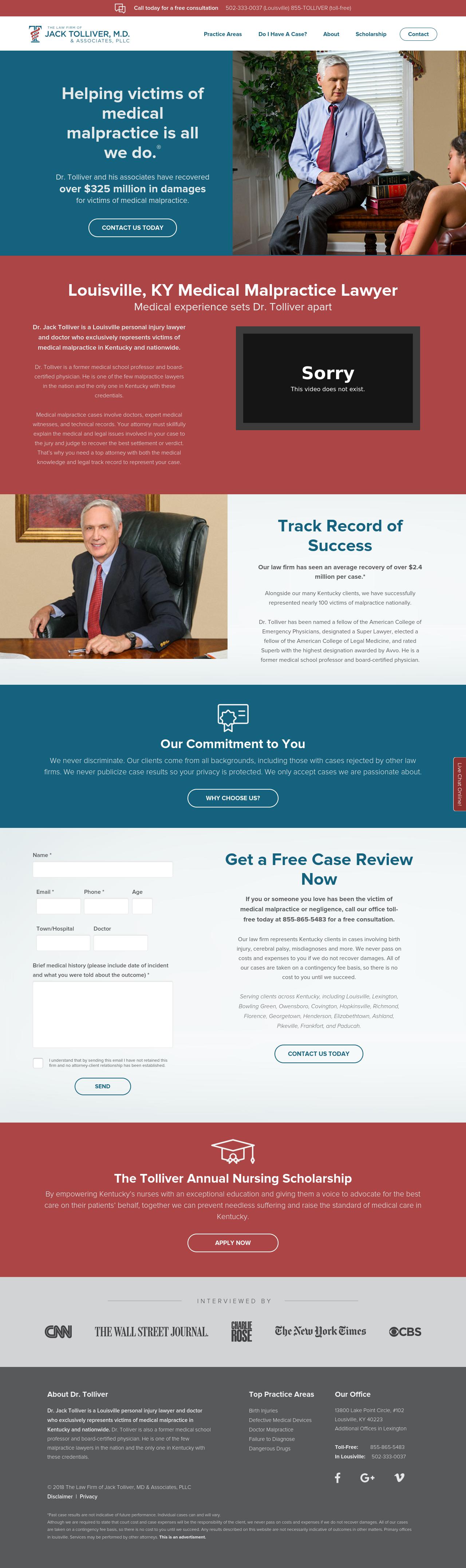 Law Firm of Jack Tolliver MD & Associates, PLLC - Louisville KY Lawyers