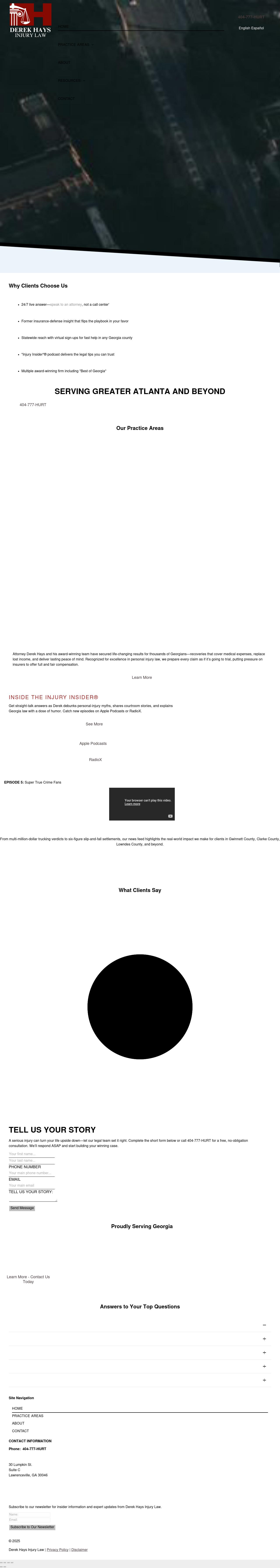 Law Office of Derek M. Hays - Lawrenceville GA Lawyers