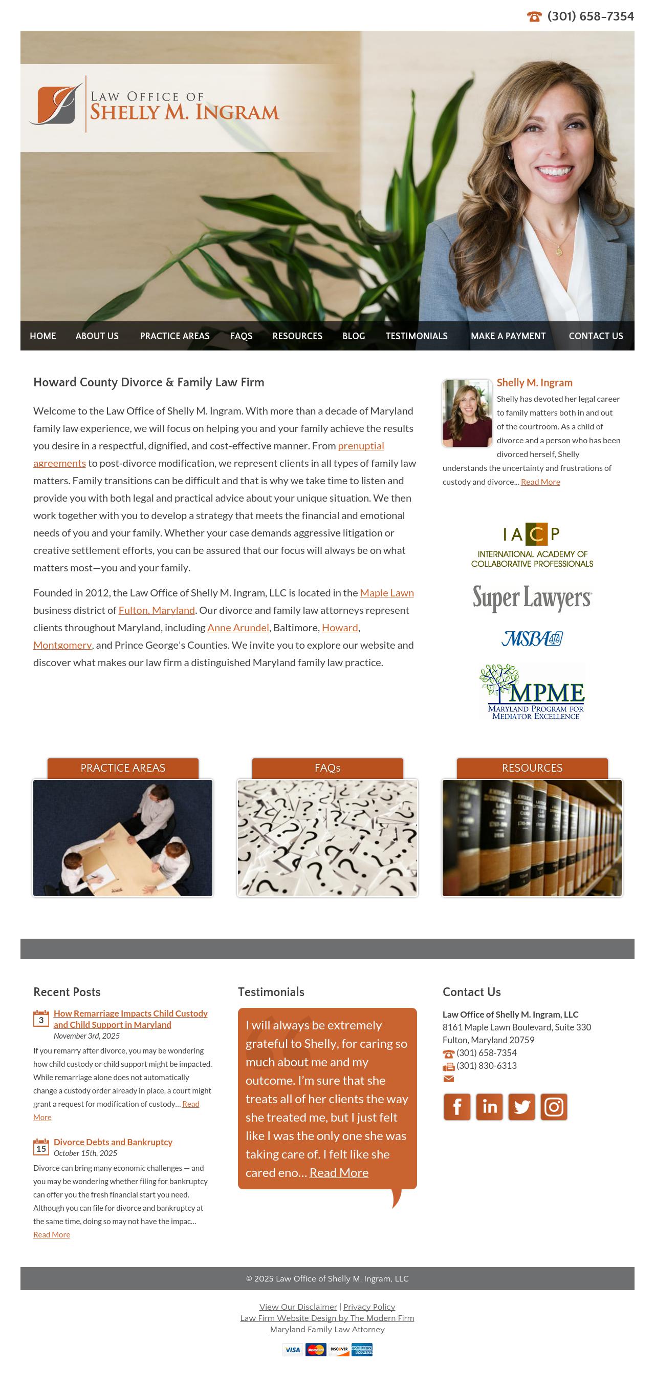 Law Office of Shelly M. Ingram, LLC - Fulton MD Lawyers