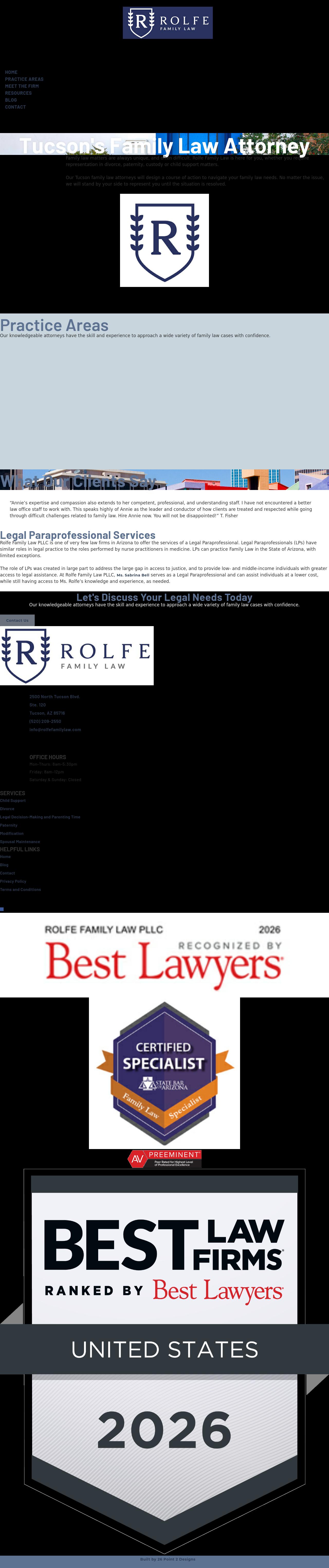 Law Offices of Annie M. Rolfe - Tucson AZ Lawyers