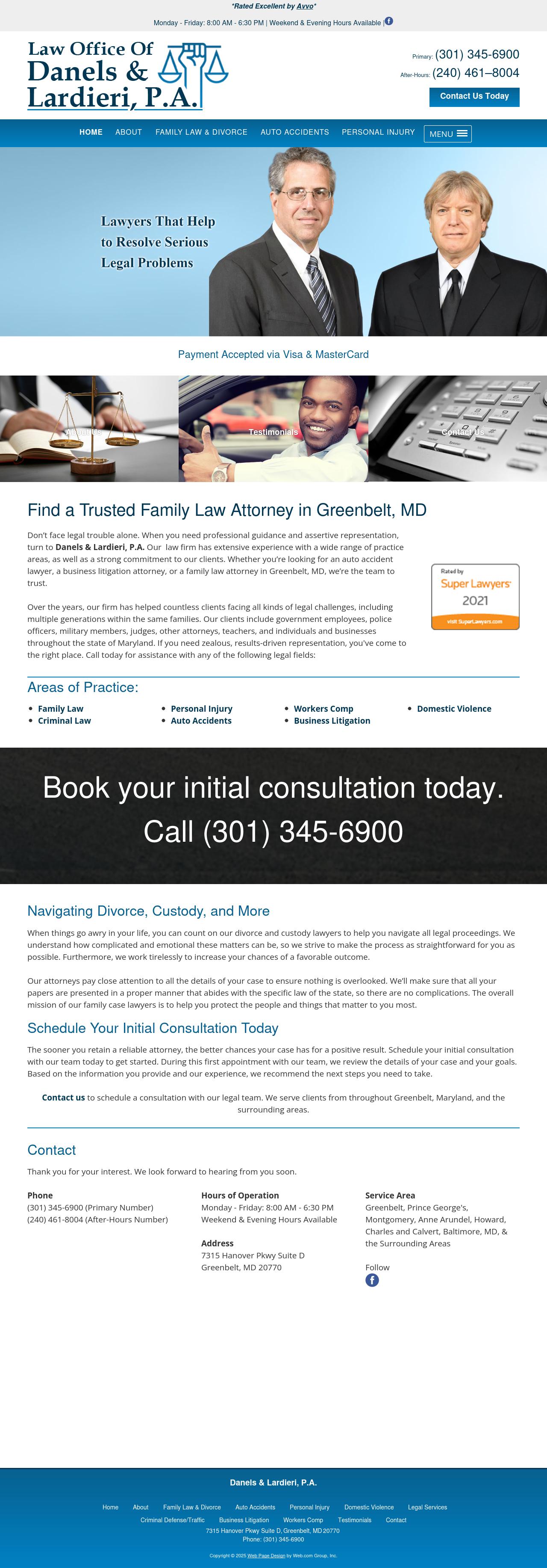 Law Offices of Danels & Lardieri, P.A. - Greenbelt MD Lawyers