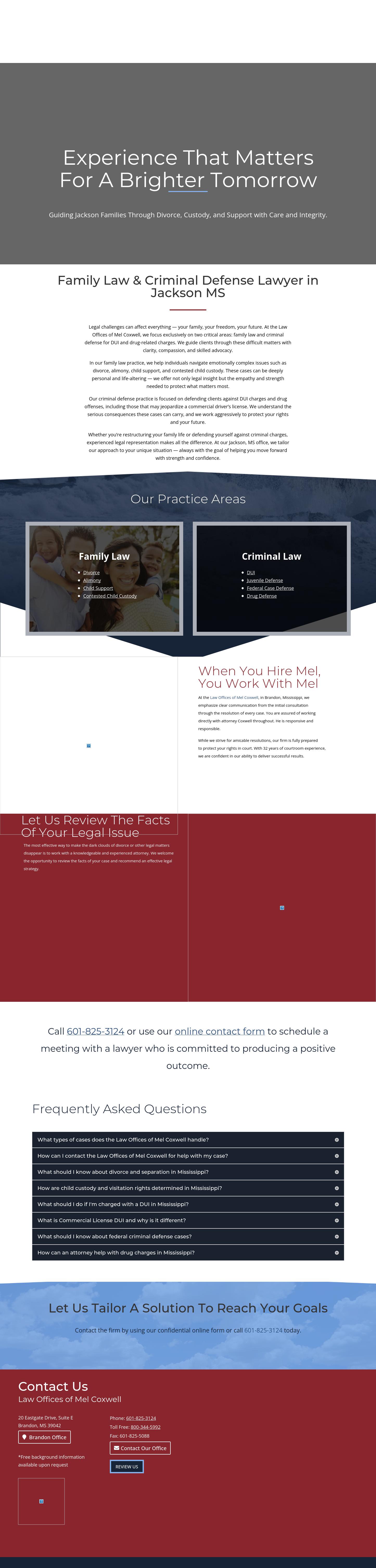 Law Offices of Mel Coxwell - Brandon MS Lawyers