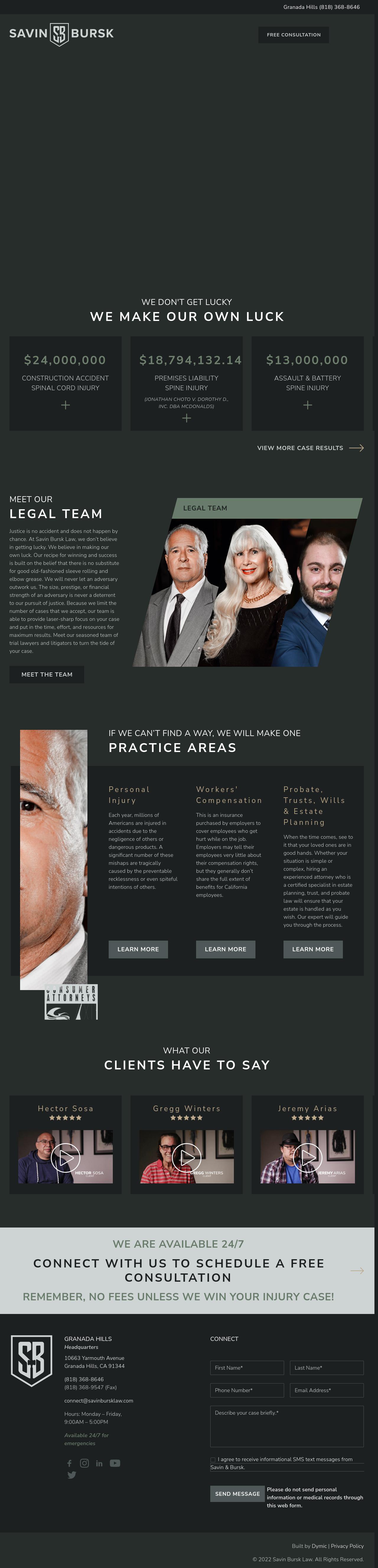 Law Offices of Savin & Bursk - Granada Hills CA Lawyers