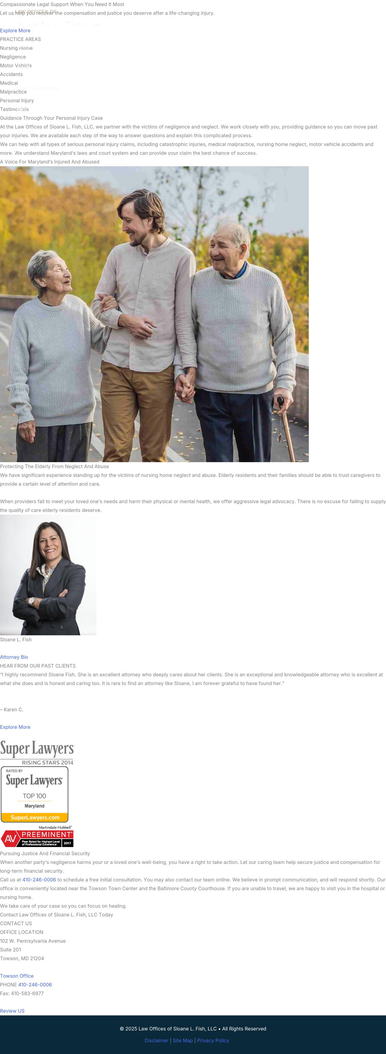 Law Offices of Sloane L. Fish, LLC - Towson MD Lawyers