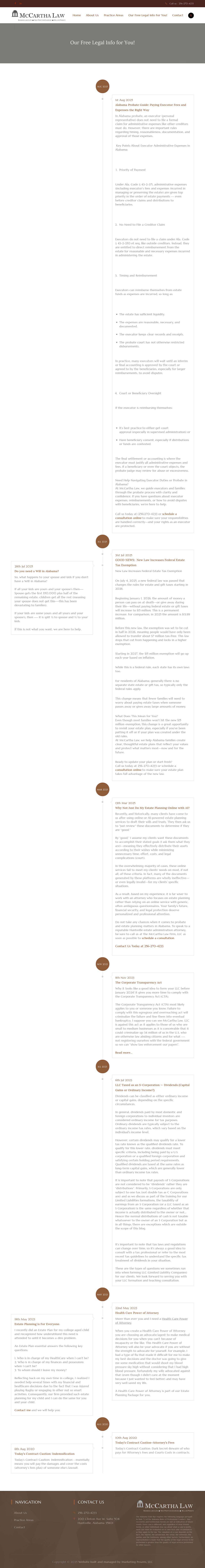 McCartha Law Firm, LLC - Huntsville AL Lawyers