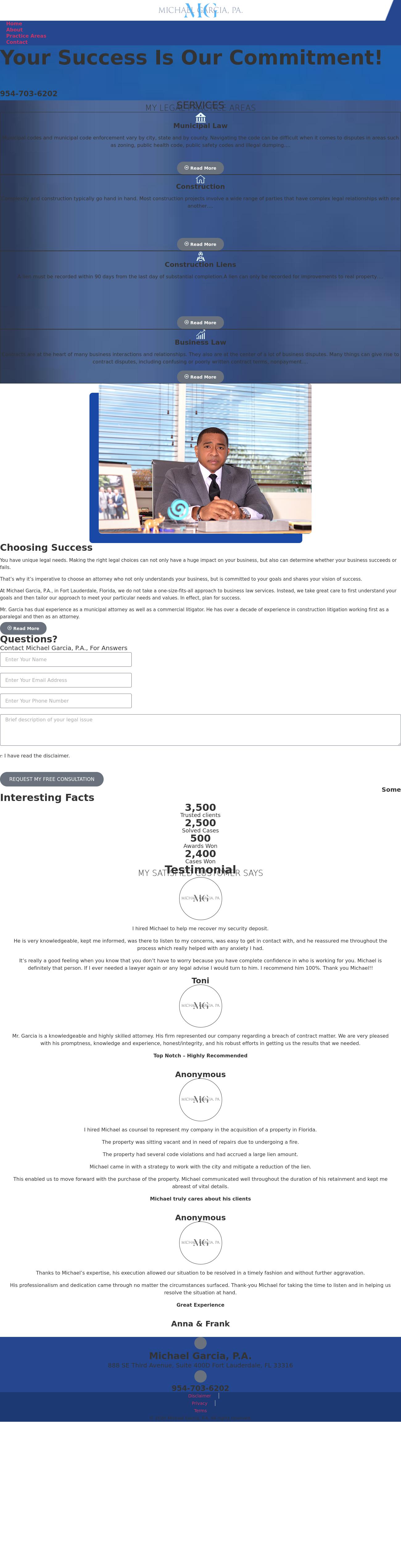 Michael Garcia, P.A. - Plantation FL Lawyers