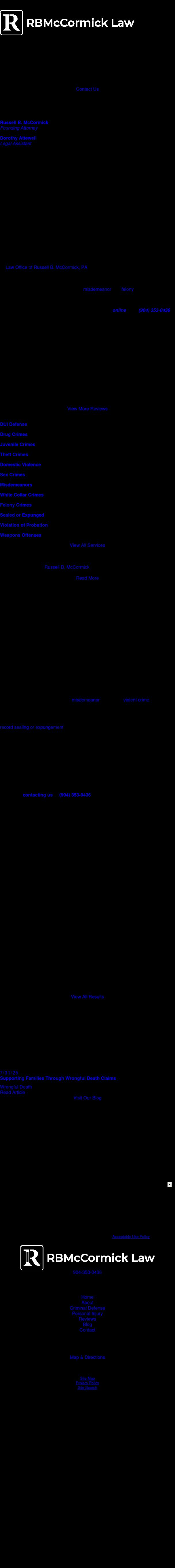  Law Office of Russell B. McCormick, P.A. - Jacksonville FL Lawyers