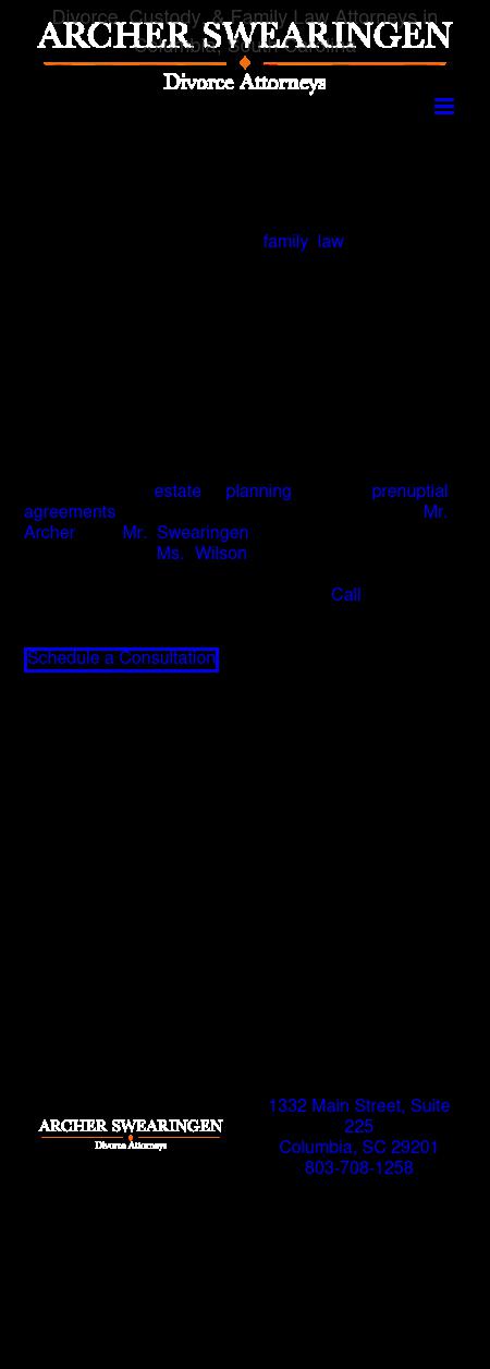 Archer Swearingen Divorce Attorneys - Columbia SC Lawyers