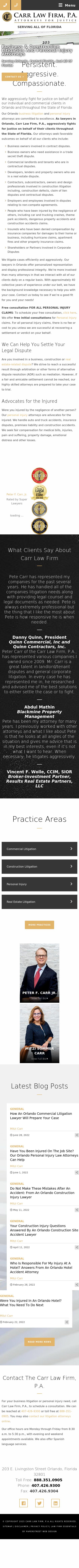 Carr Law Firm, P.A. - Orlando FL Lawyers
