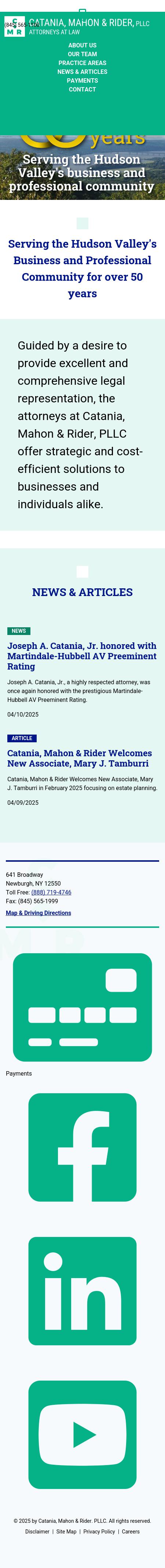 Catania, Mahon, Milligram & Rider, PLLC - Newburgh NY Lawyers