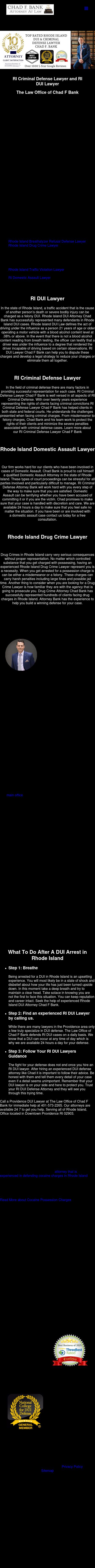 The Law Office of Chad F Bank - Providence RI Lawyers