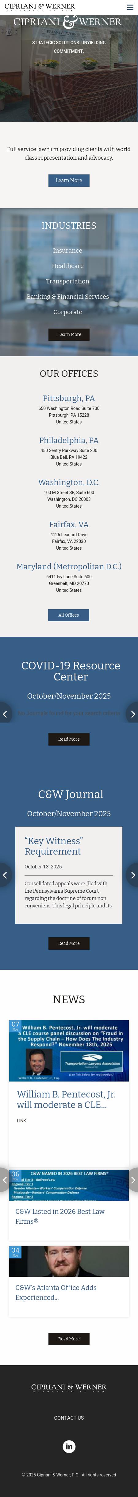 Cipriani & Werner, P.C. - Blue Bell PA Lawyers