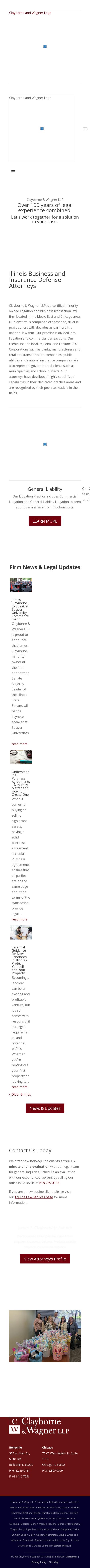 Clayborne, Sabo & Wagner LLP - Belleville IL Lawyers