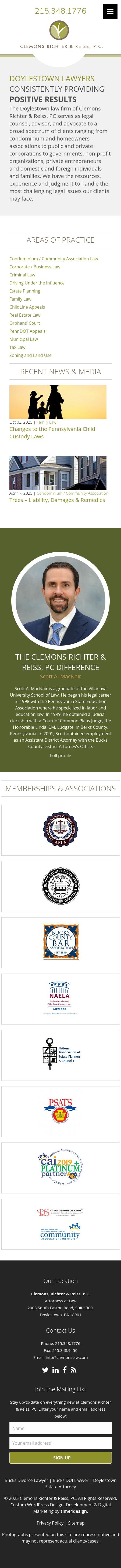 Clemons, Richter & Reiss, P.C. - Doylestown PA Lawyers