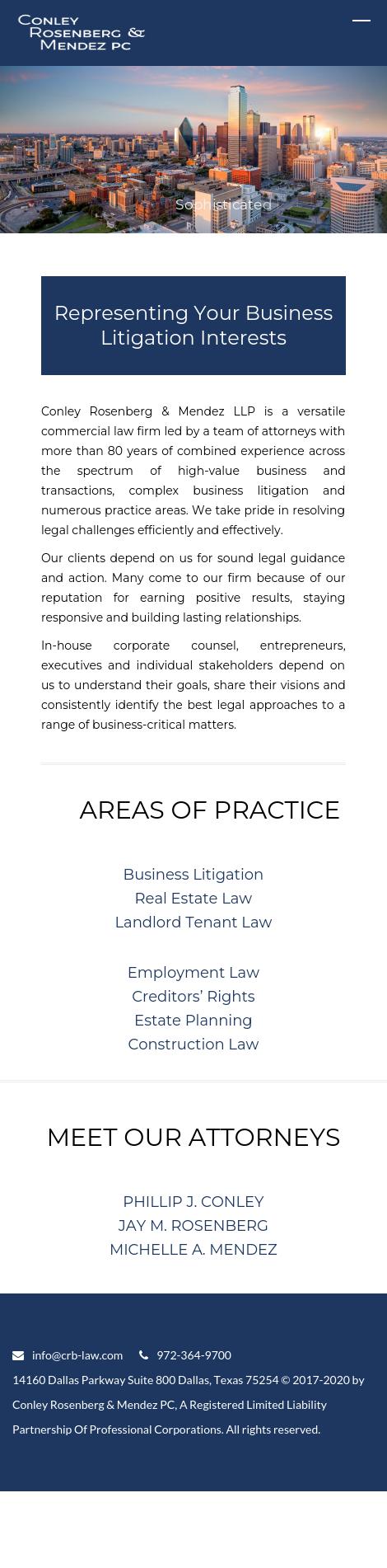 Conley Rosenberg & Brenneise LLP, A Registered Limited Liability Partnership Of Professional Corporations - Addison TX Lawyers