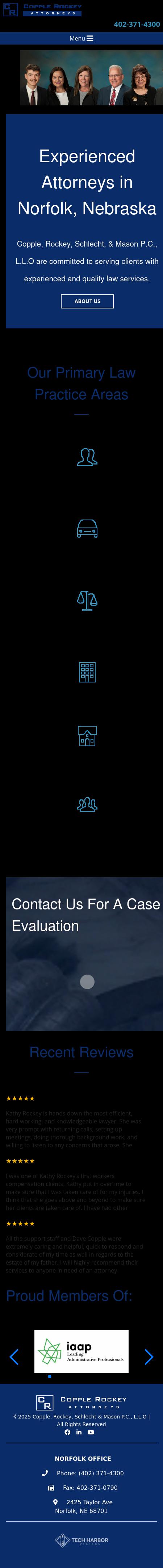 Copple, Rockey, McKeever & Schlecht P.C., L.L.O. - Norfolk NE Lawyers