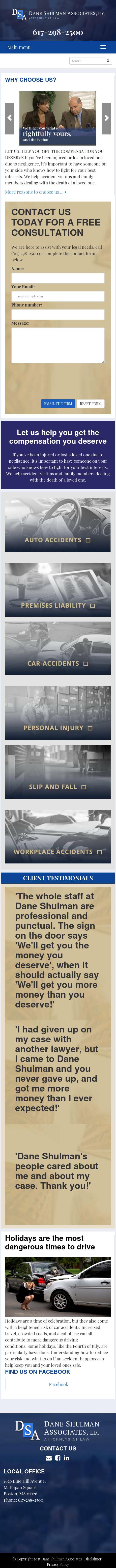 Dane Shulman Associates, LLC - Boston MA Lawyers