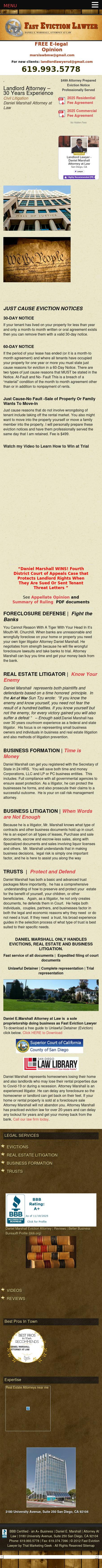 Daniel E. Marshall, Attorney at Law - San Diego CA Lawyers