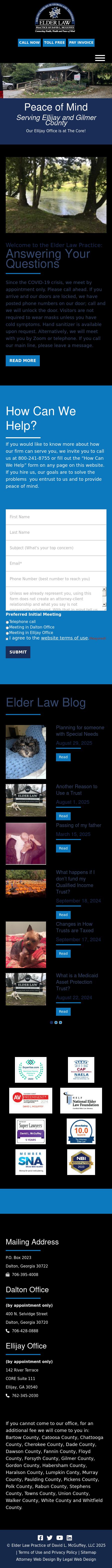 Elder Law Practice of David L. McGuffey - Dalton GA Lawyers