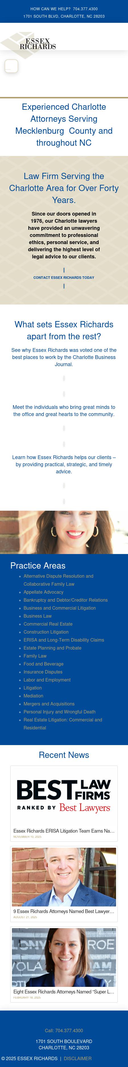 Essex Richards, P.A. - Charlotte NC Lawyers
