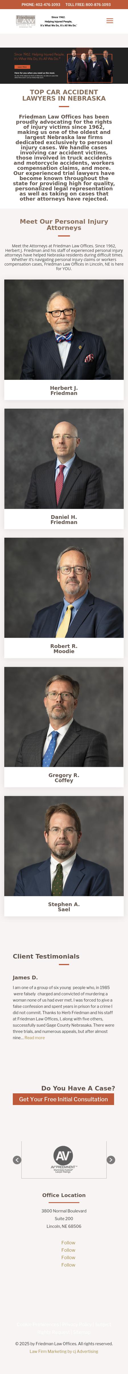 Friedman Law Offices, P.C., L.L.O. - Lincoln NE Lawyers