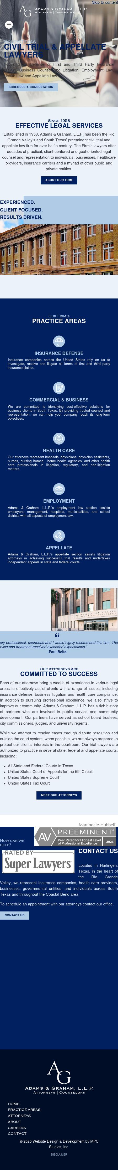 Law Office of Adams & Graham, L.L.P. - Harlingen TX Lawyers