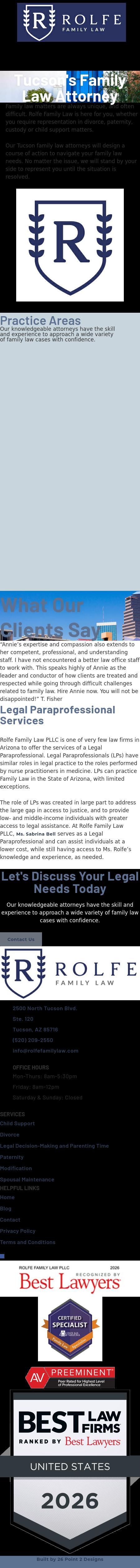 Law Offices of Annie M. Rolfe - Tucson AZ Lawyers