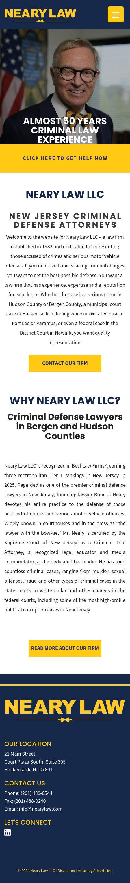 Law Offices of Brian J. Neary - Hackensack NJ Lawyers