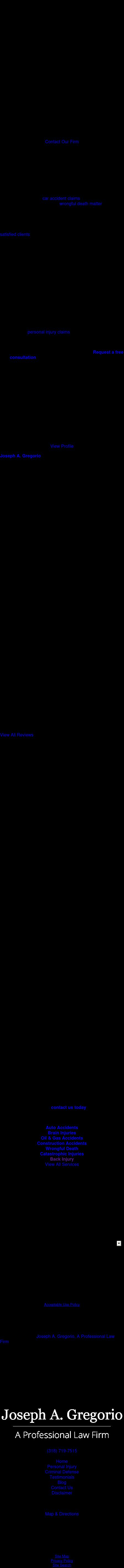 Law Offices of Joseph A. Gregorio - Bossier City LA Lawyers