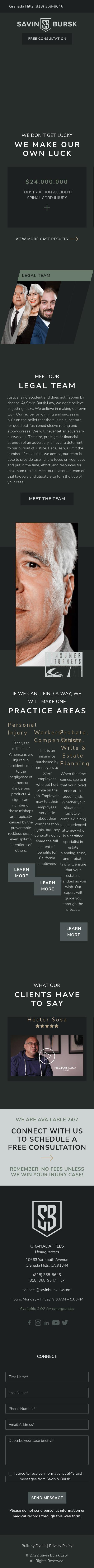 Law Offices of Savin & Bursk - Granada Hills CA Lawyers