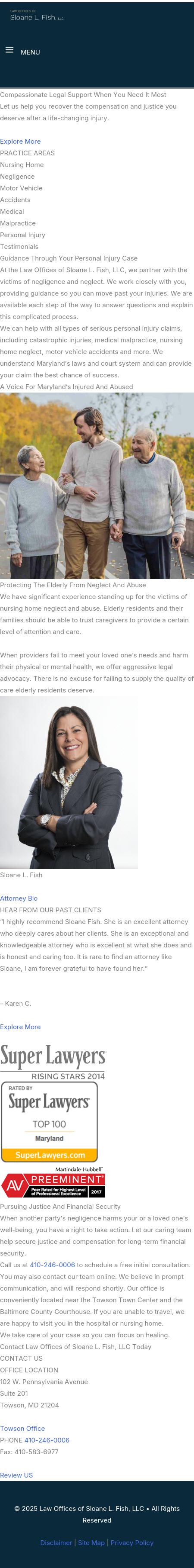 Law Offices of Sloane L. Fish, LLC - Towson MD Lawyers