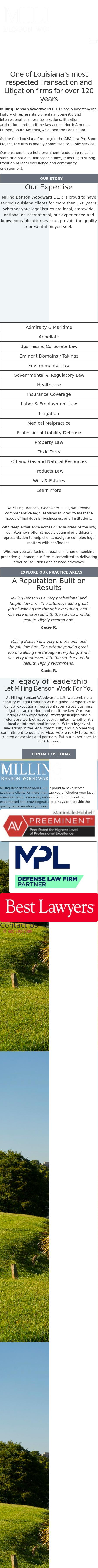 Milling Benson Woodward L.L.P. - Baton Rouge LA Lawyers