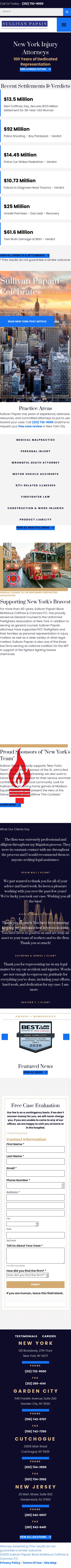 Sullivan Papain Block McGrath & Cannavo P.C. - New York NY Lawyers